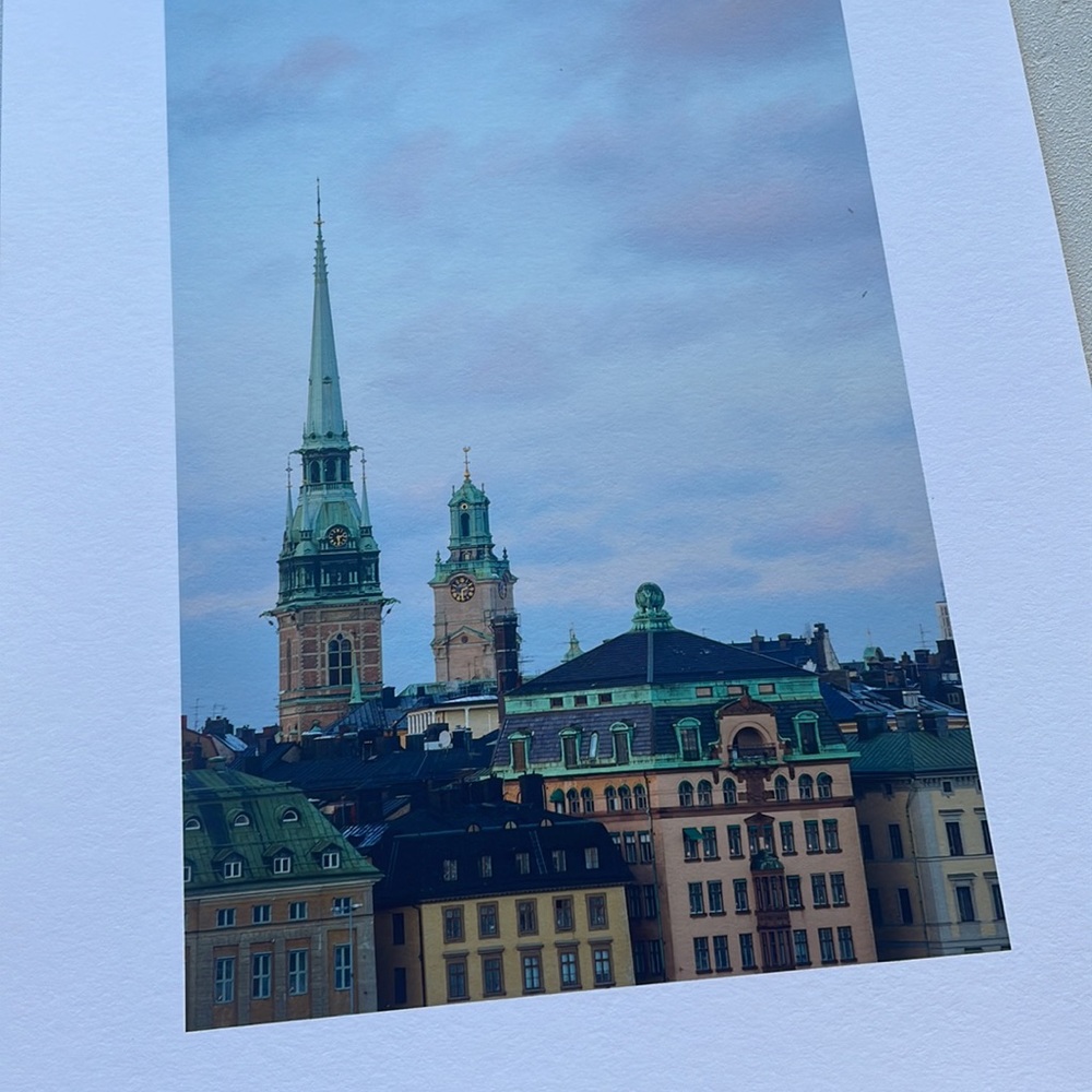 8.5 x 11 inch art print: Gamla Stan in Stockholm, Sweden at sunset - fine art - Picture 2 of 2